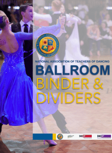 Ballroom Binder and Dividers